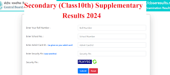 CBSE Class 10th Re-Appear Exam Result 2024