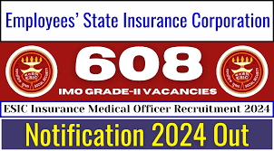 ESIC 608 Insurance Medical Officer Online