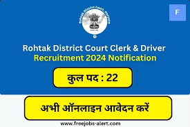 Rohtak Court 22 Clerk, Driver Offline Form