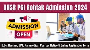  Rohtak  UHSR Nursing Admission Admit Card