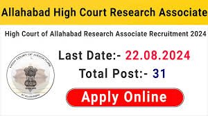 UP High Court Research Associate Online Form