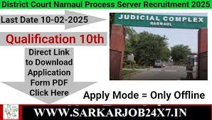 Narnaul Court Process Server Offline Form