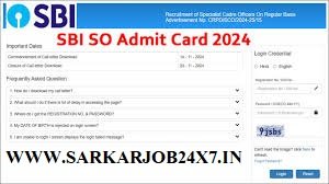 SBI SO (AM Systems) Interview Admit Card