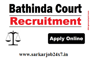 Bathinda Court 25 Peon Vacancy Offline