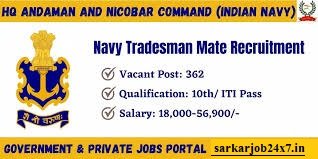 Navy HQ AN 362 Tradesman Admit Card