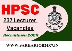 HPSC 237 Lecturer Vacancy Form Re-Open